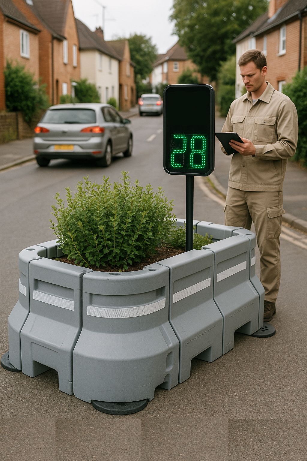 Mobile Verkehrsinseln